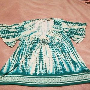 Tie-dyed Beaded Shirt